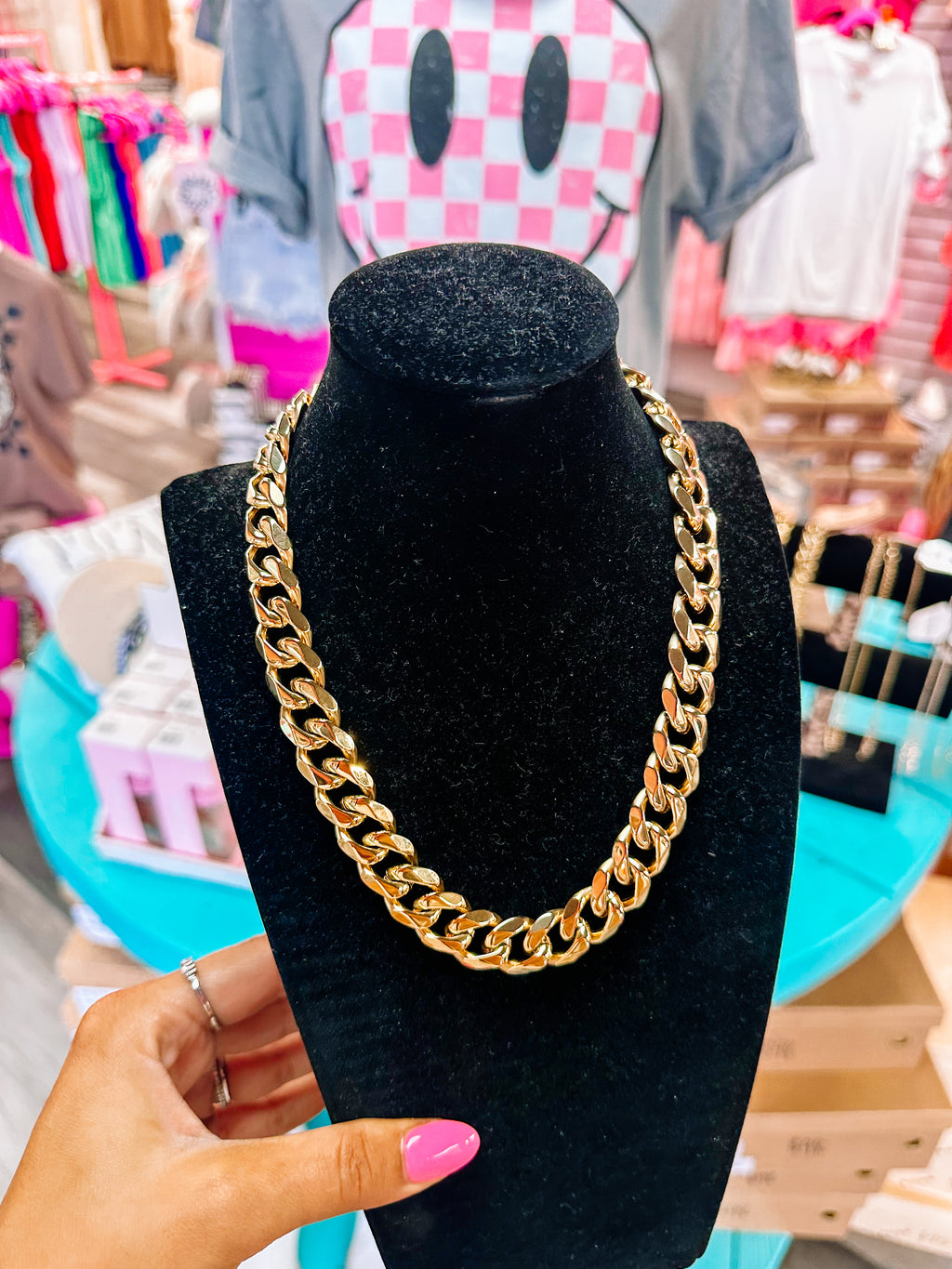 18k Stainless Steel Chunky Chain Necklace