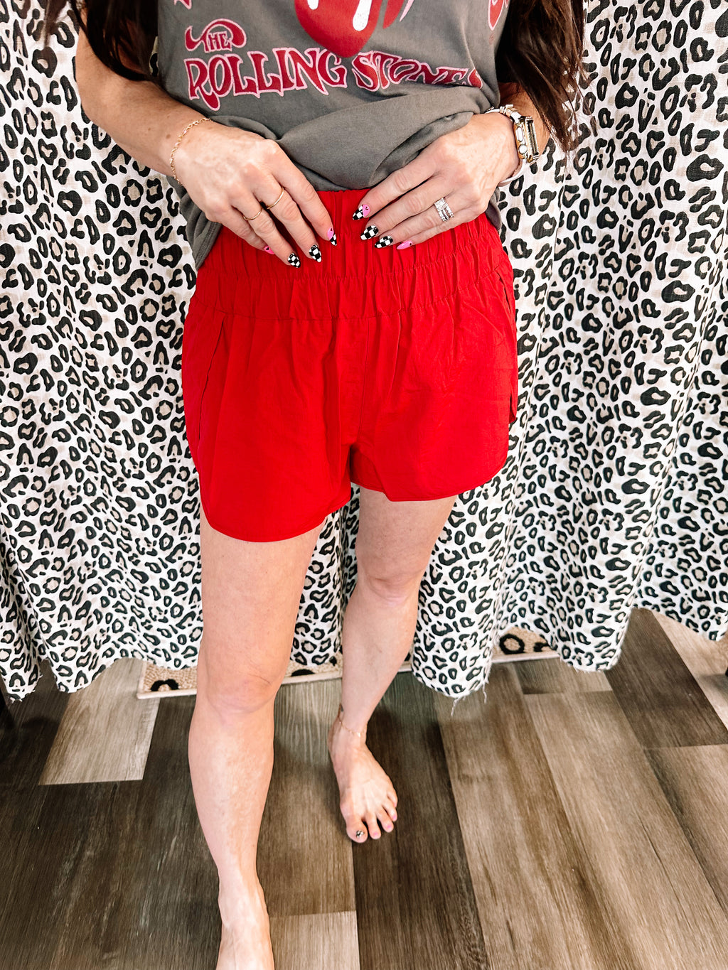 Windbreaker Running Shorts- Crimson