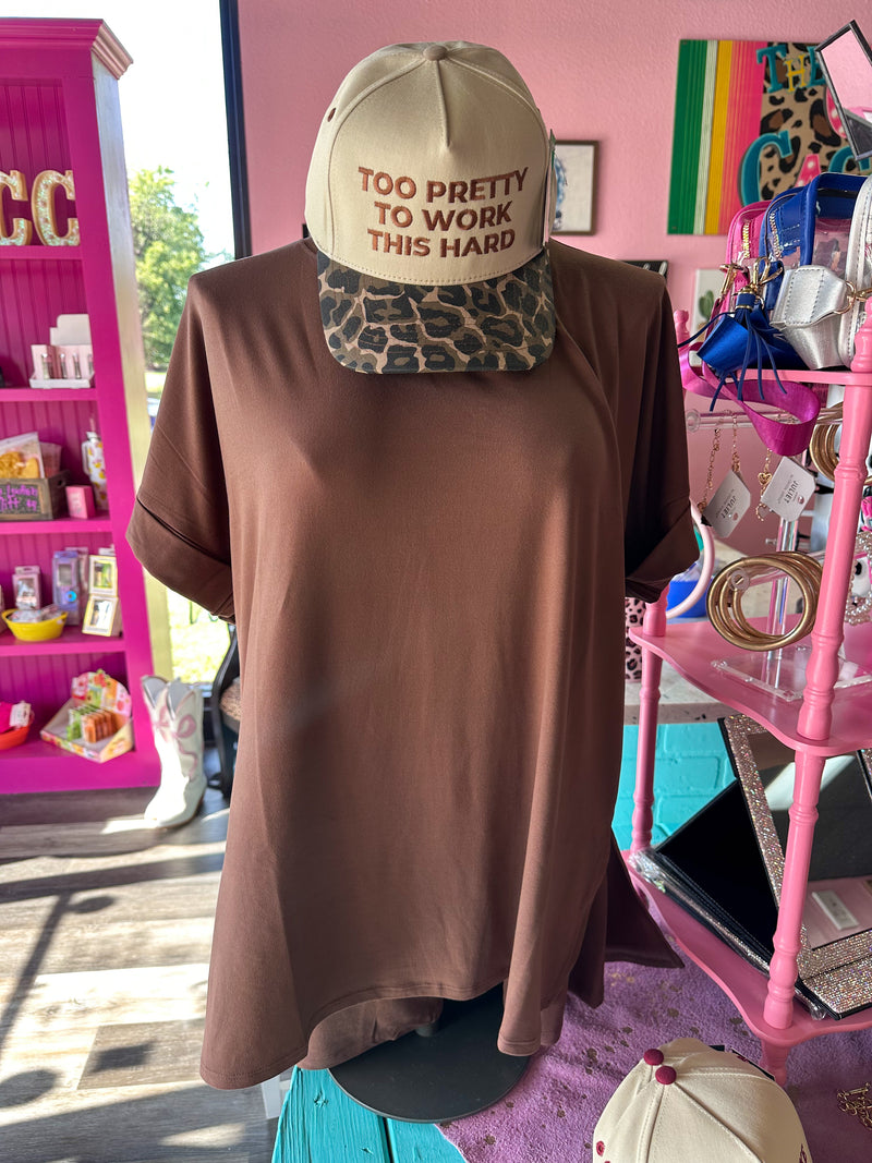 Too Pretty To Work Hat