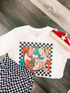 Checkered Merry & Bright Tee