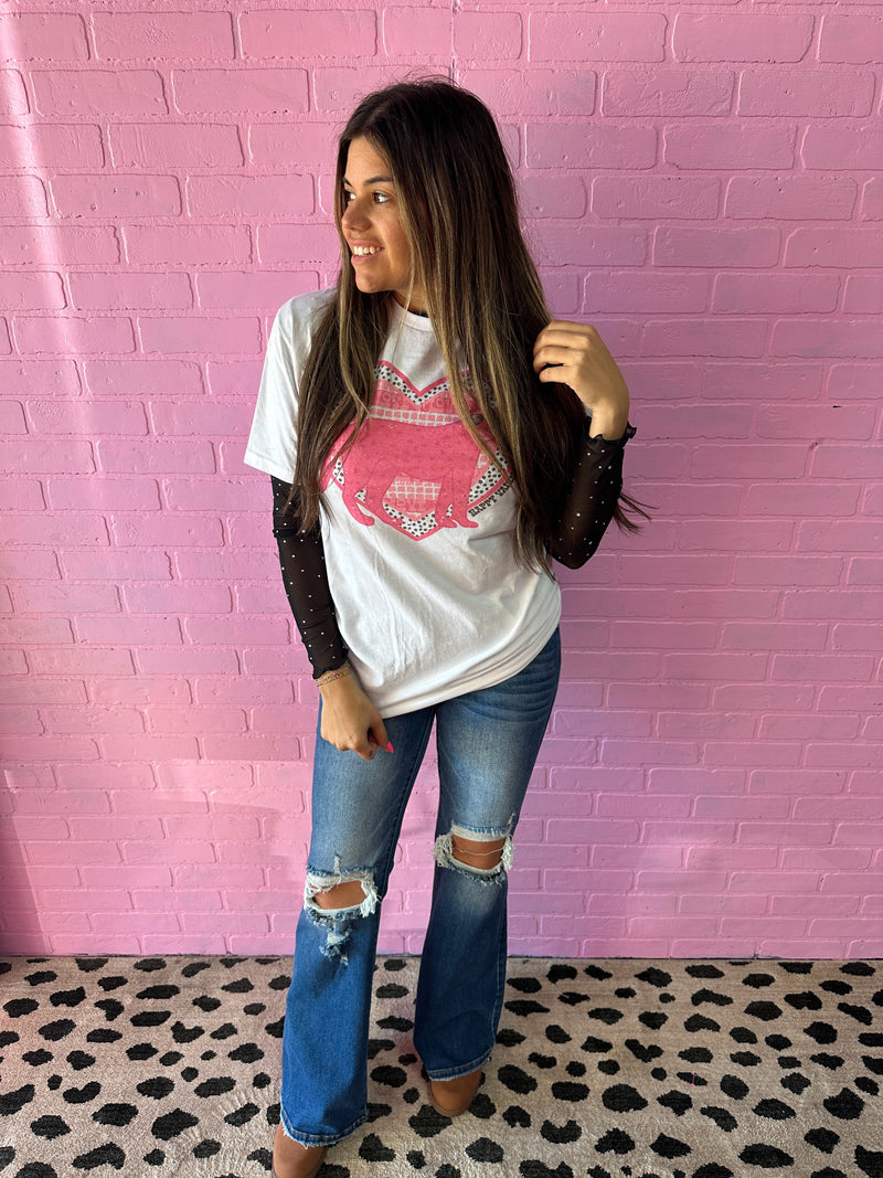 Happy Valentine’s Day Cheetah Tee