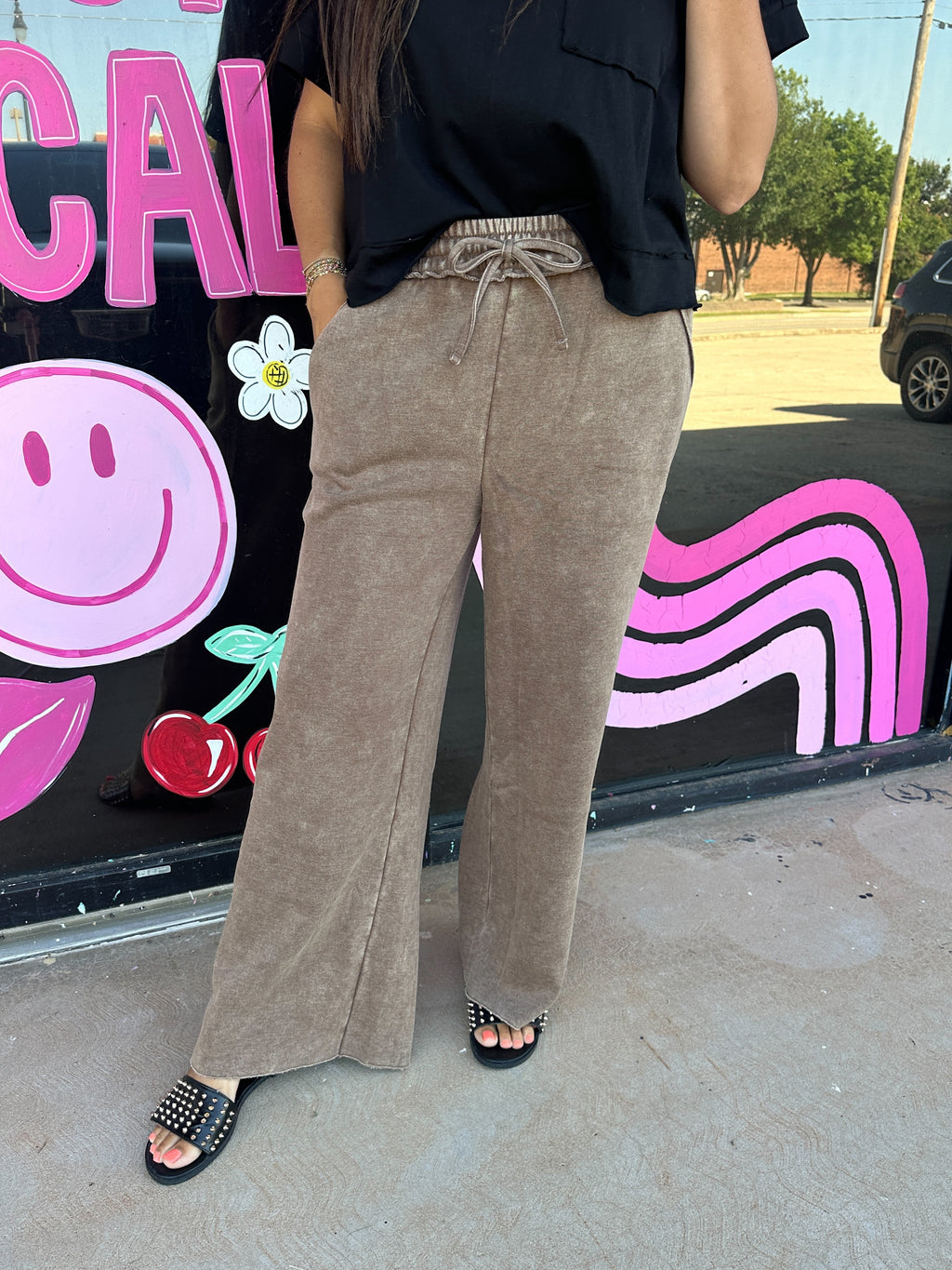Mocha Sweatpants With Pockets