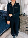 Two Piece Jammie Set- Black