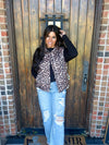 Leopard Puffer Vest