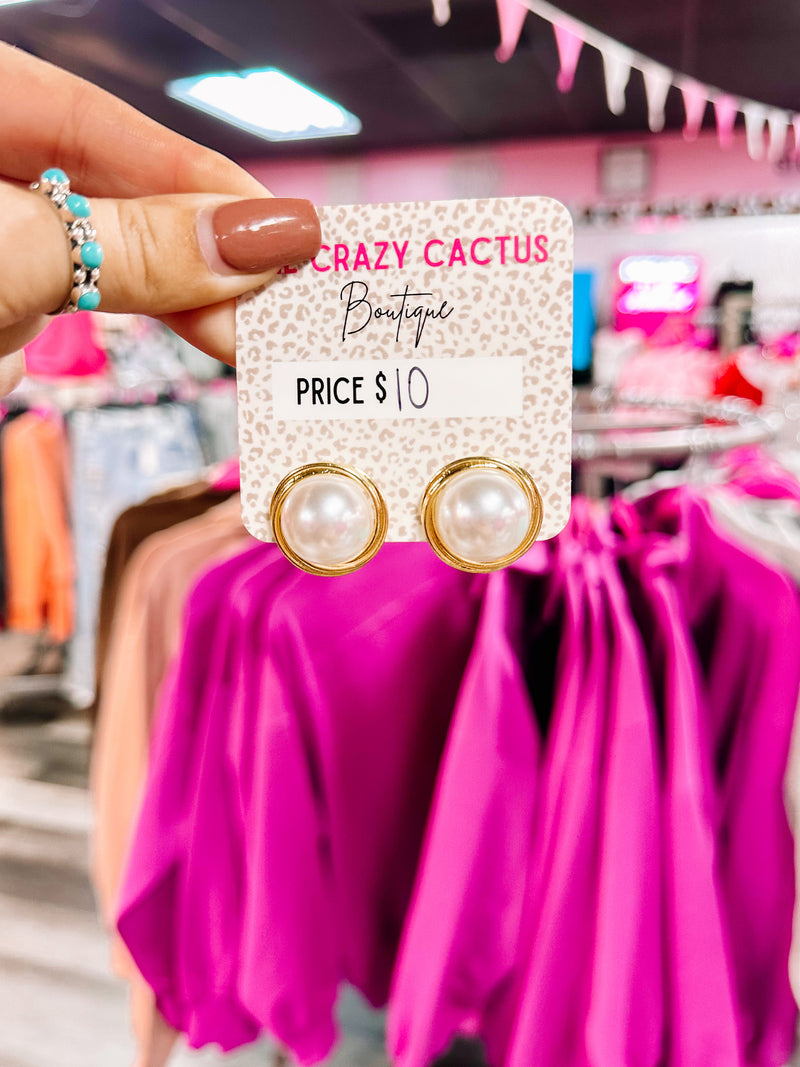 Large Pearl Studs