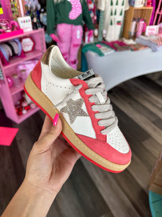 Vintage Red Star Sneakers