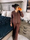 Two Piece Jammie Set- Brown