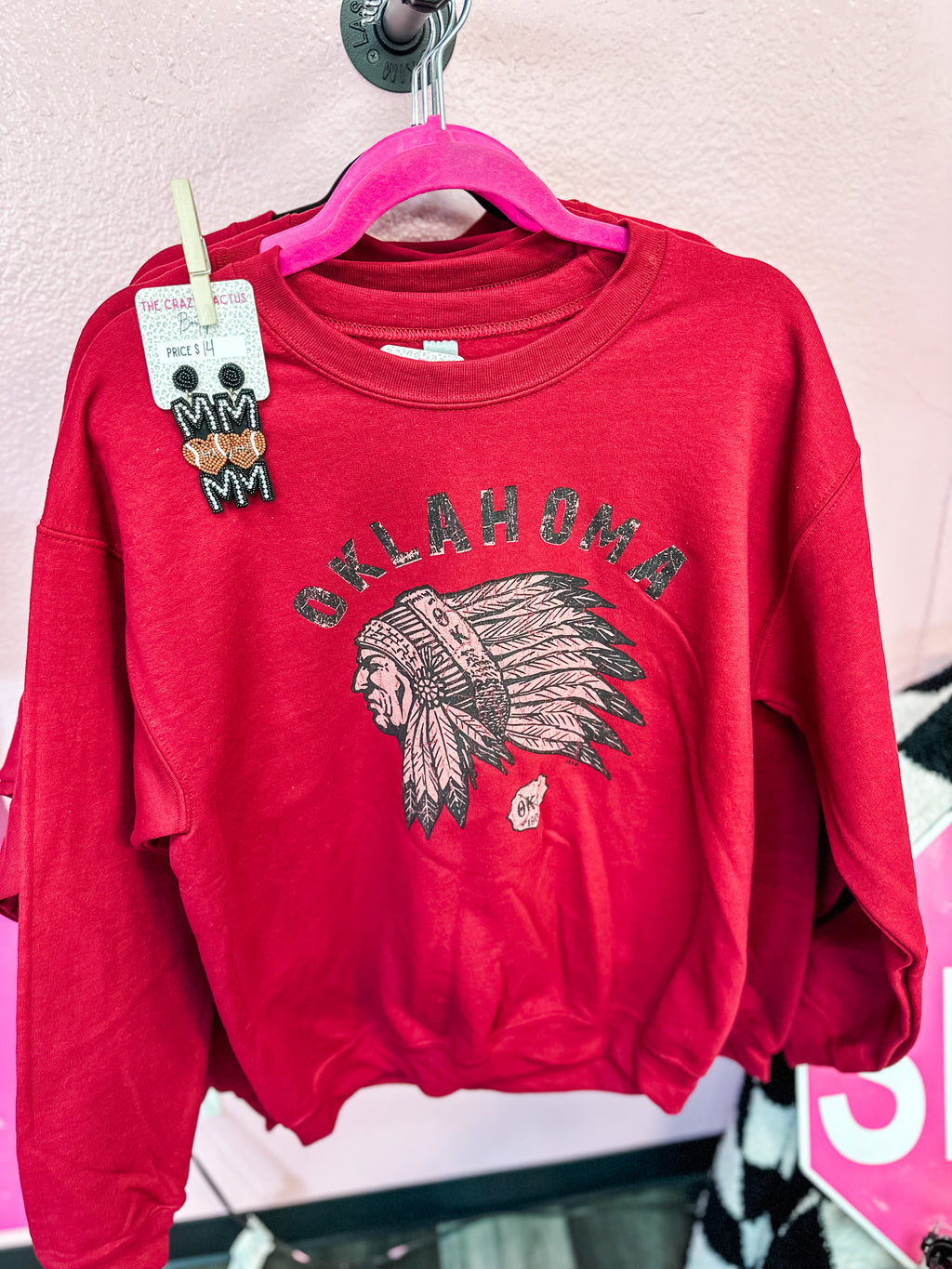 Crimson Oklahoma Sweatshirt