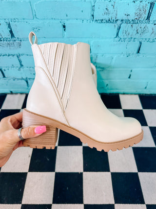 Cooler Weather Booties- Bone