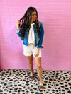 Distressed Risen Denim Jacket