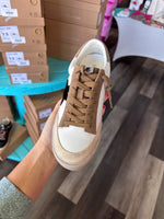 White Leather Star Sneakers