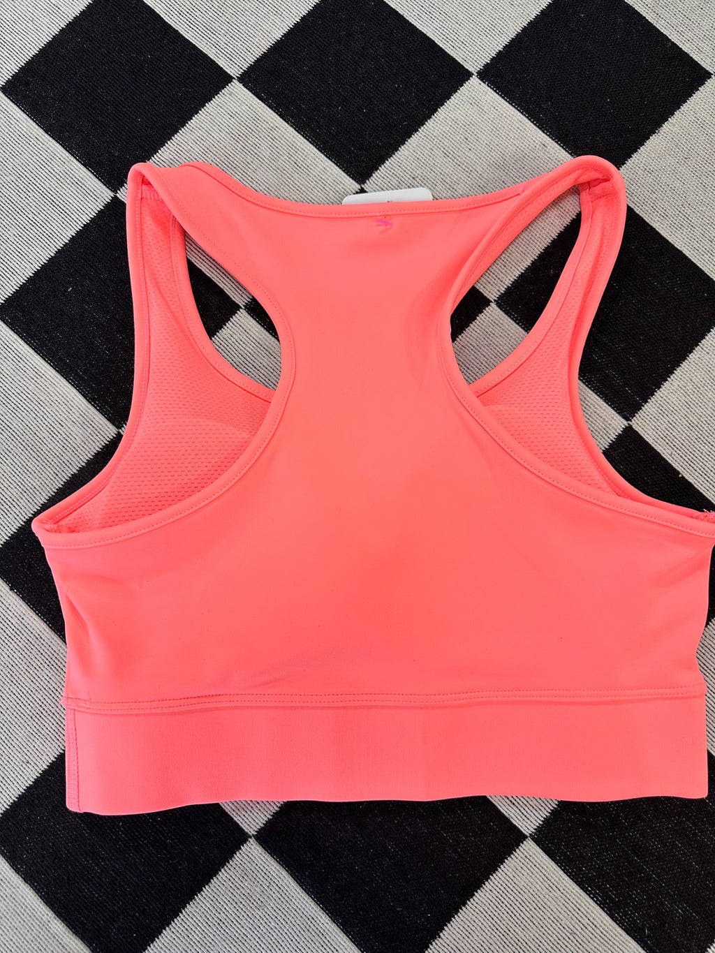 Padded Athletic Sports Bra- Neon Coral