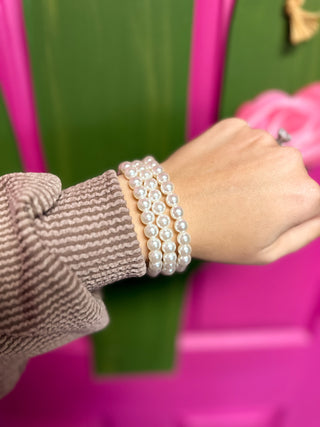 Set of 3 Pearl Bracelets