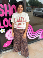 Wide Leg Leopard Pants