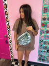 Nylon Olive Checkered Bum Bag