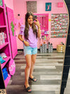 Spring Lavender Top