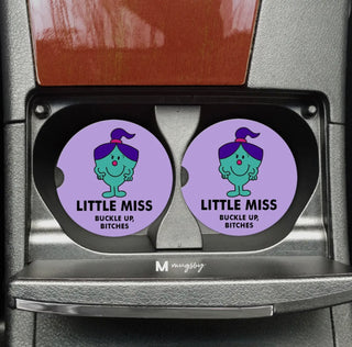 Little Miss Buckle Up B’s Car Coaster Set