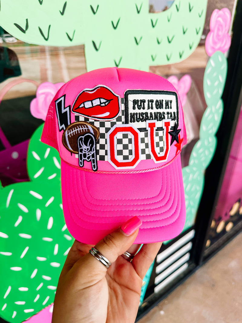 Pink Game Day Trucker Hat
