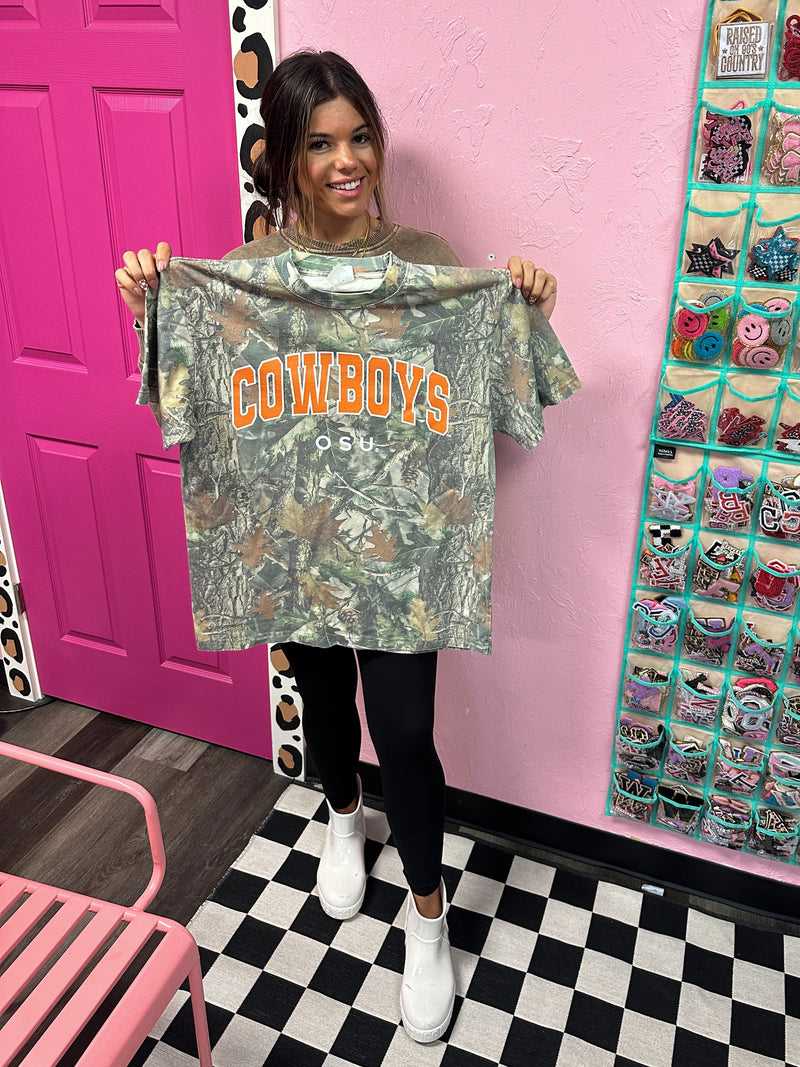 Camo Licensed OSU Graphic Tee