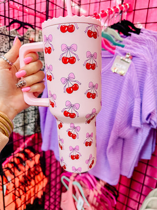 38oz Cherry Bow Tumbler