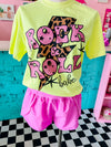 Neon Rock & Roll Babe Graphic (3-4 DAY TAT TIME)