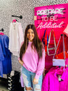 Soft Fleece Sweatshirt- Light Purple