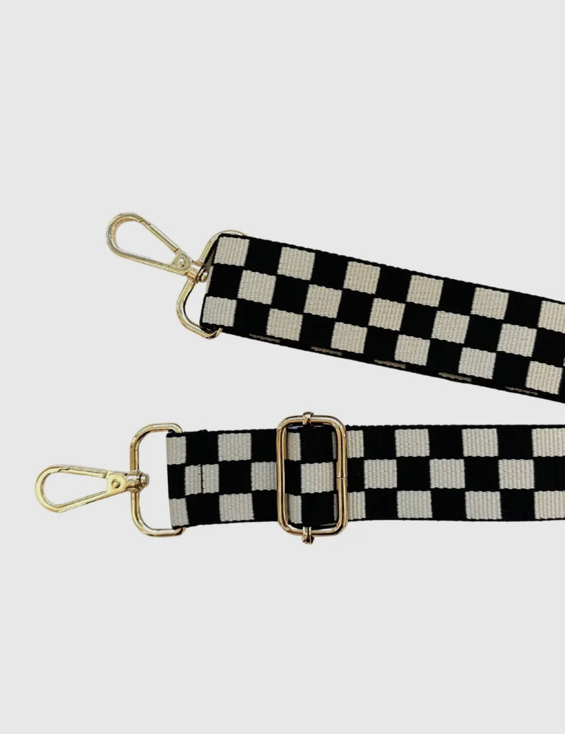 Black Checkered Purse Strap