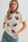 Football Sequin Patch Top