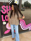 Sincerely Yours Animal Print Top