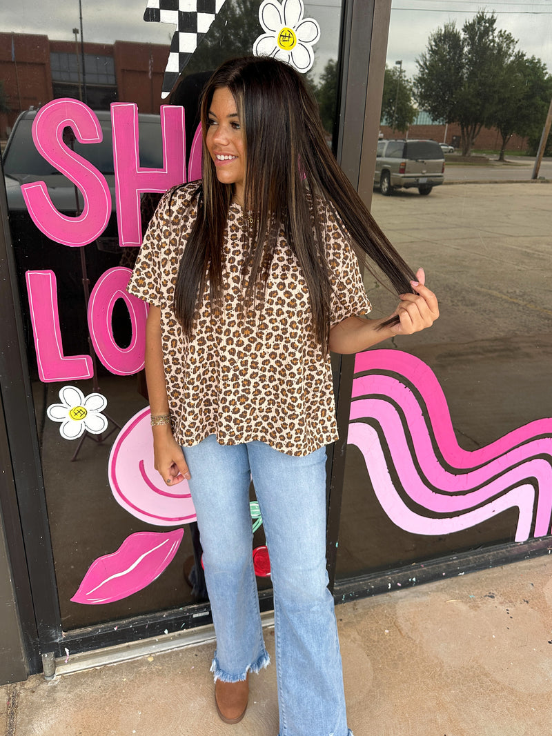 Sincerely Yours Animal Print Top