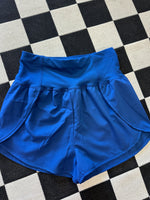 High Waisted Running Shorts- Navy