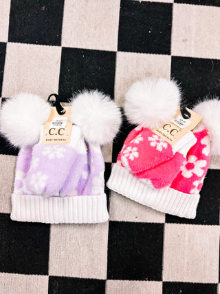 Baby CC Beanie & Mittens Set