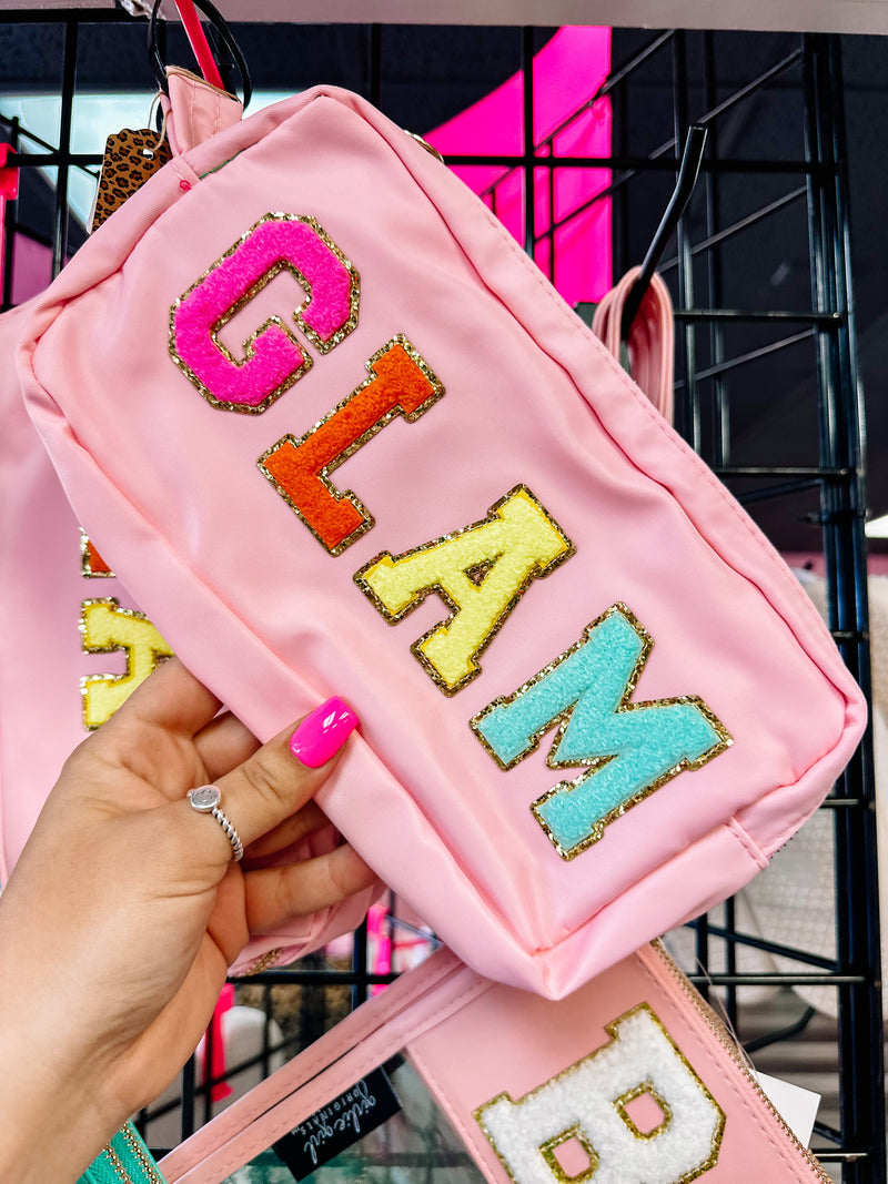 Pink “Glam” Patch Bag