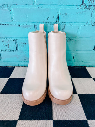 Cooler Weather Booties- Bone
