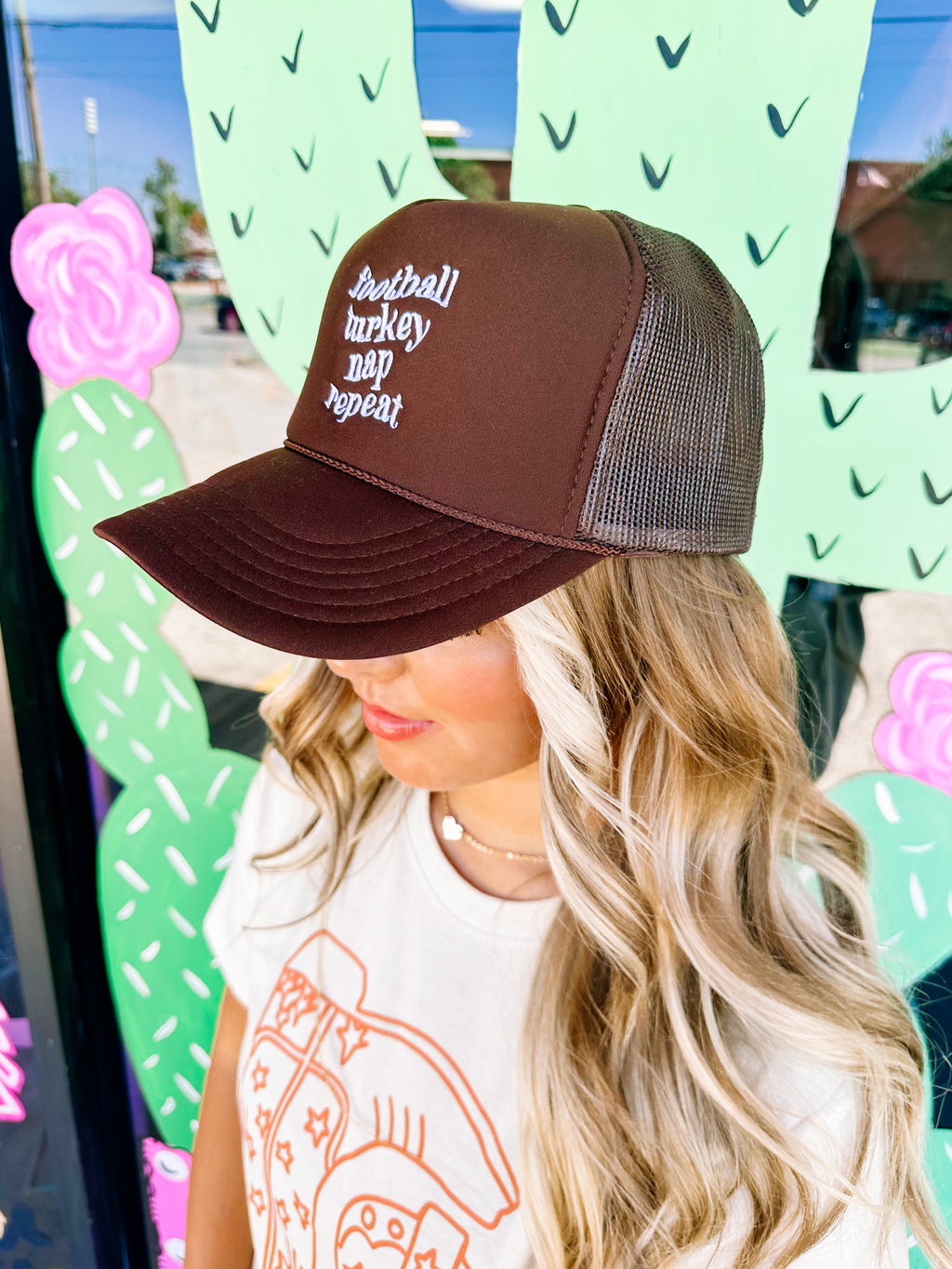Football Turkey Nap Trucker Hat