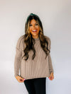 Ribbed Mocha Long Sleeve Top