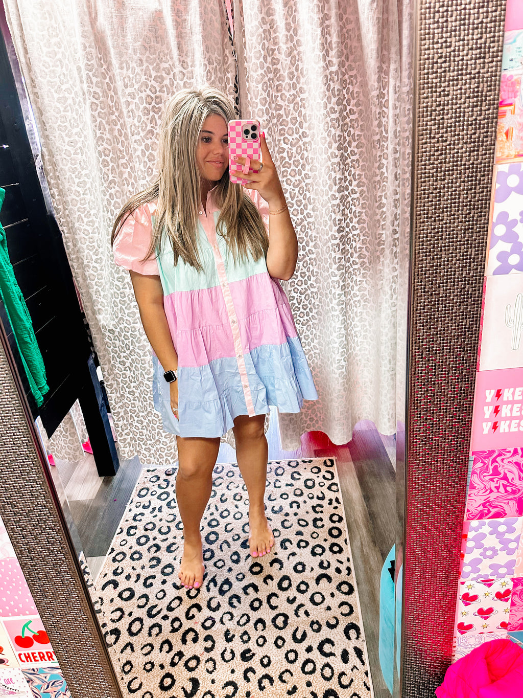 Oversized Color Block Dress