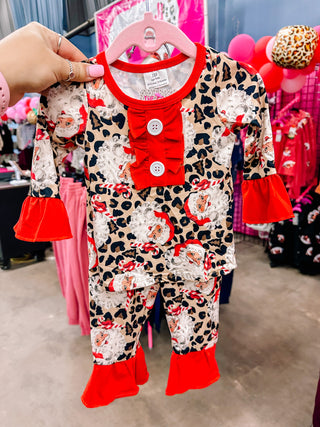 Kids Cheetah Santa Set