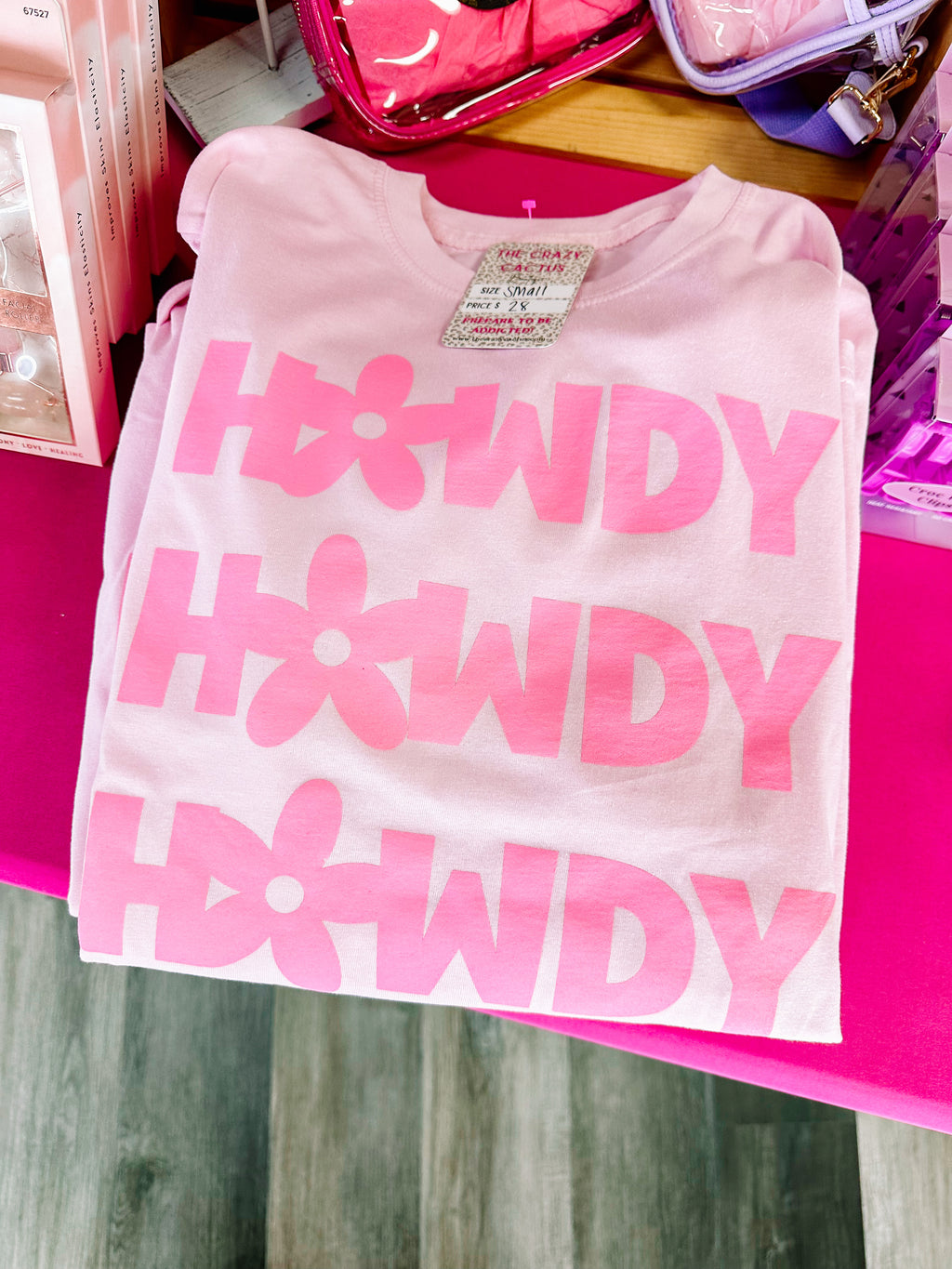 Pink Howdy Repeat Tee
