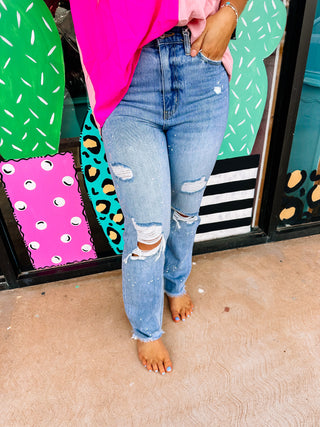 High Rise Slim Straight Kancan Jeans
