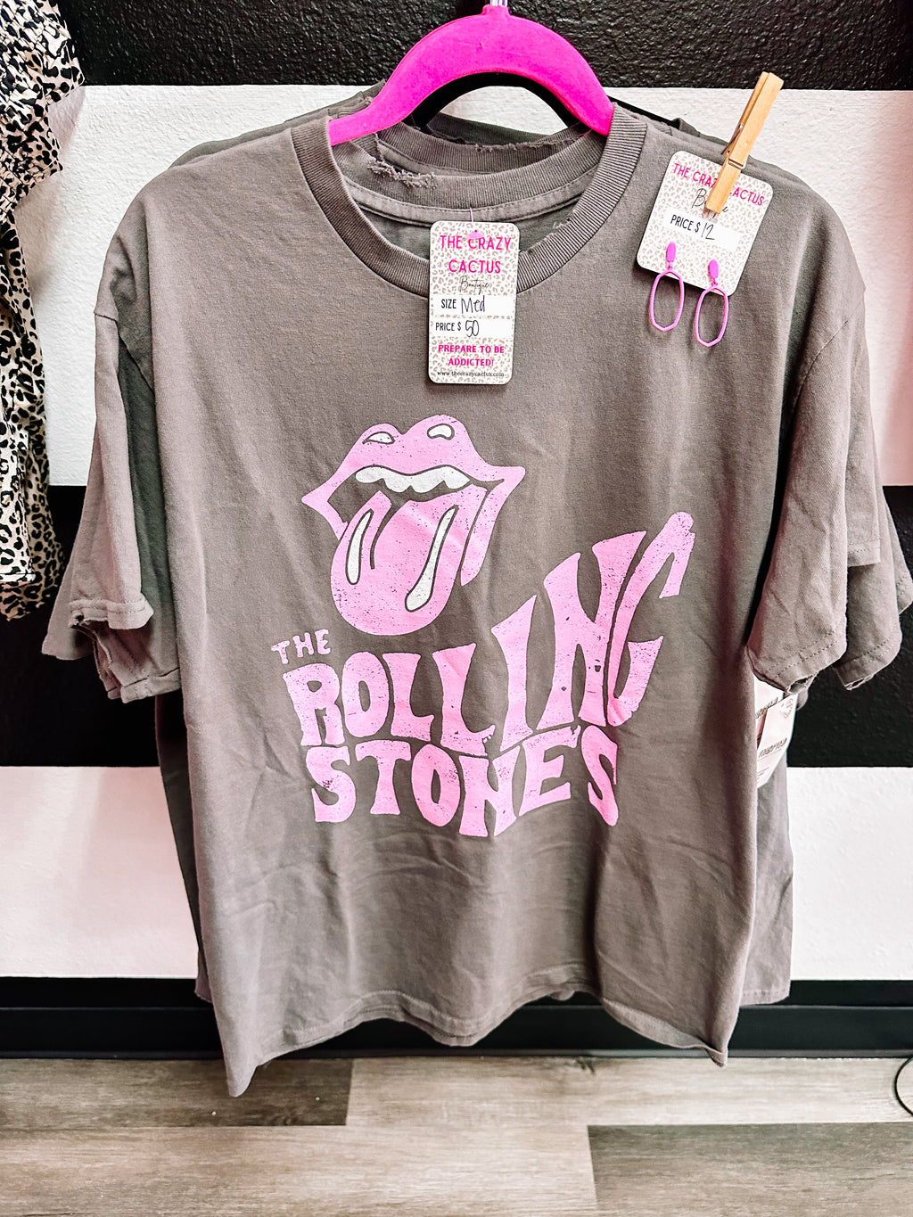 Charcoal Licensed Rolling Stones Graphic Tee