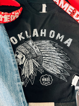 Black Oklahoma Tee