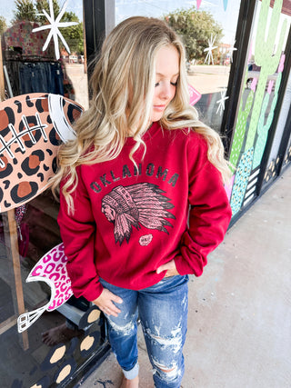 Crimson Oklahoma Sweatshirt
