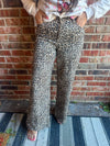 Leopard High Rise Wide Leg Cello Jeans