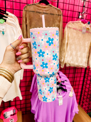 38oz Spring Floral Tumbler