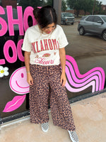 Wide Leg Leopard Pants