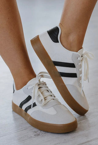 Neutral Sneakers With Stripe