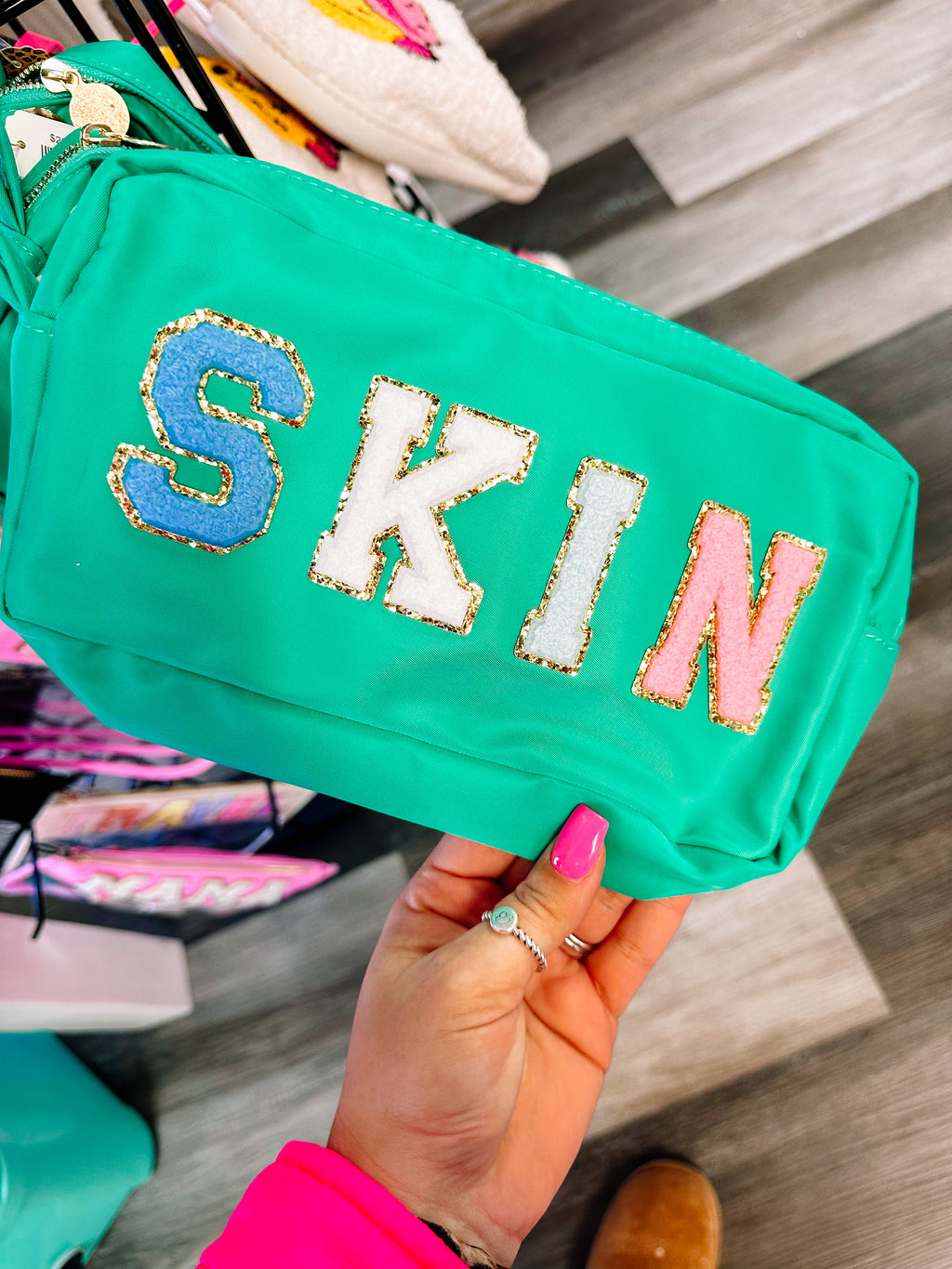 Green “Skin” Patch Bag