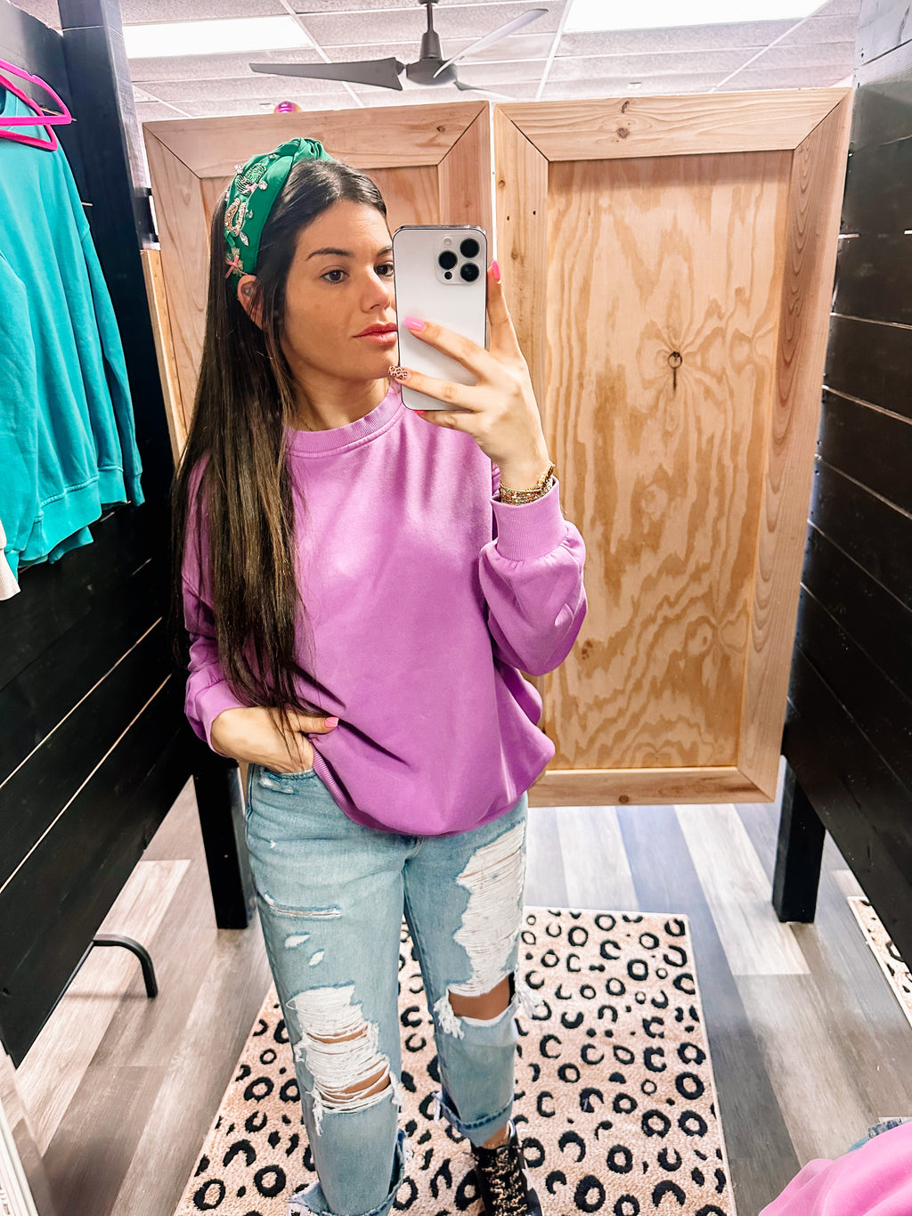 Soft Fleece Sweatshirt- Grape