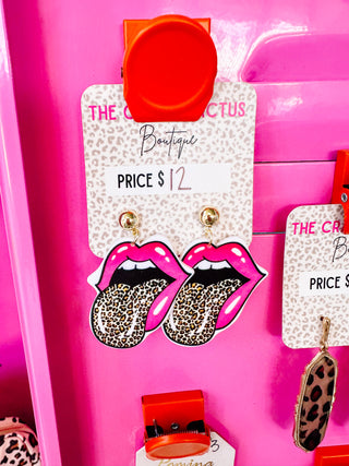 Cheetah Tongue Earrings